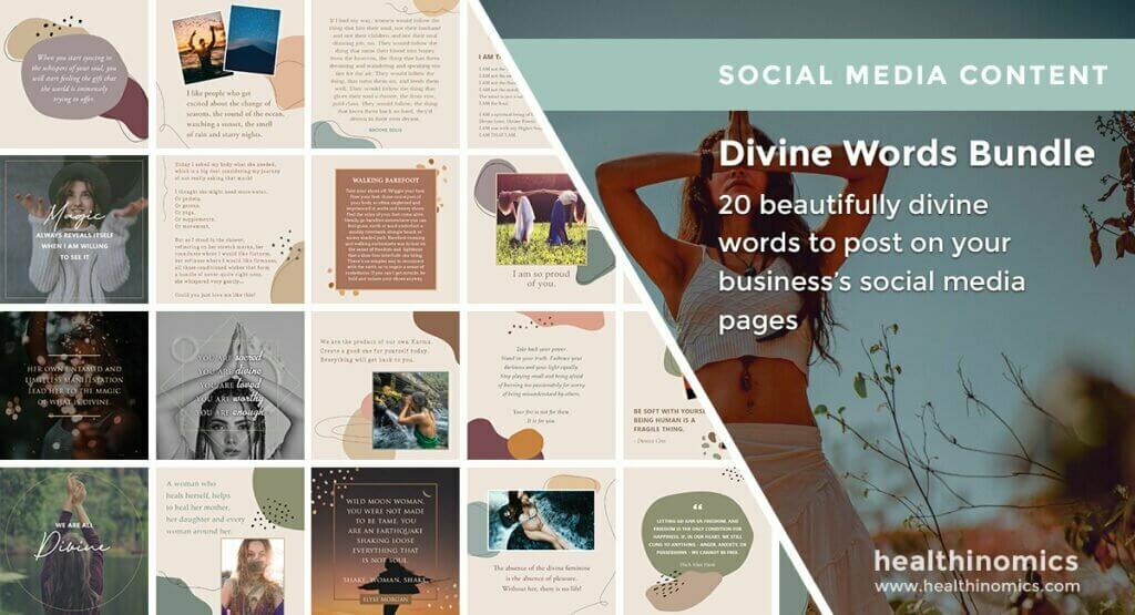 Social Media Images - Divine Words Bundle | Healthinomics