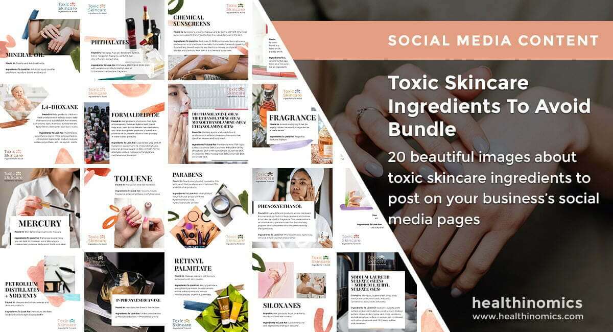 Social Media Images - Toxic Skincare Ingredients To Avoid Bundle | Healthinomics