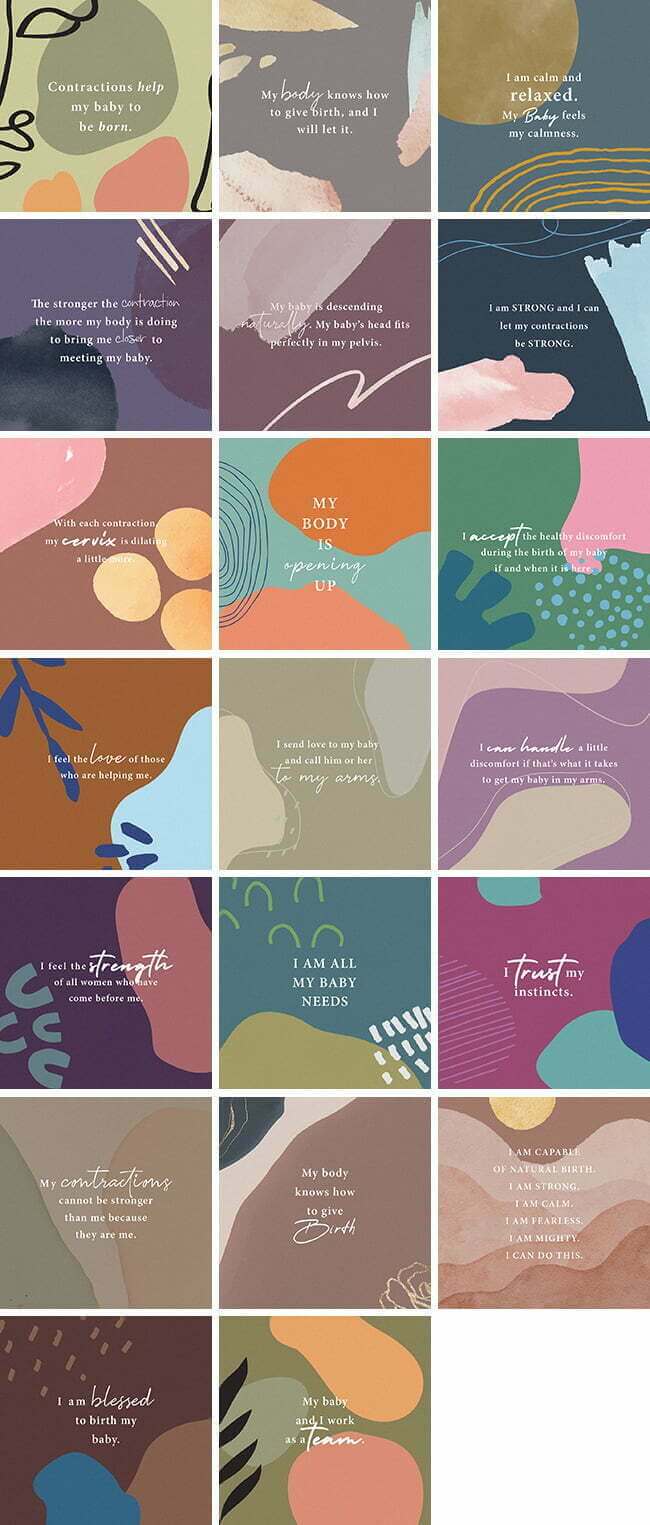 Birth Affirmations Bundle 1 | By Healthinomics