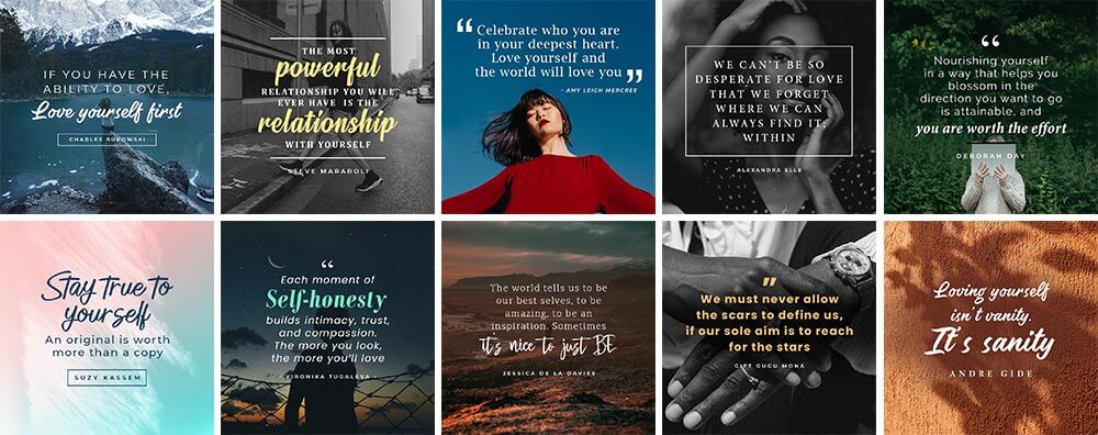 The Self-Love Handbook 12 Quotes All Images