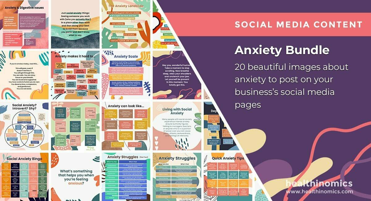 Social Media Images - Anxiety Bundle | Healthinomics