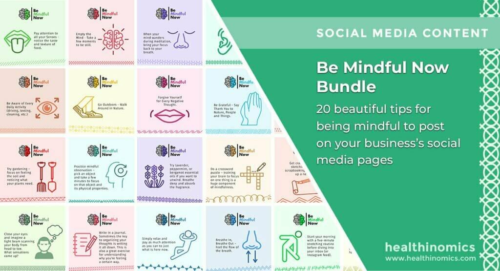 Social Media Images - Be Mindful Now Bundle | Healthinomics