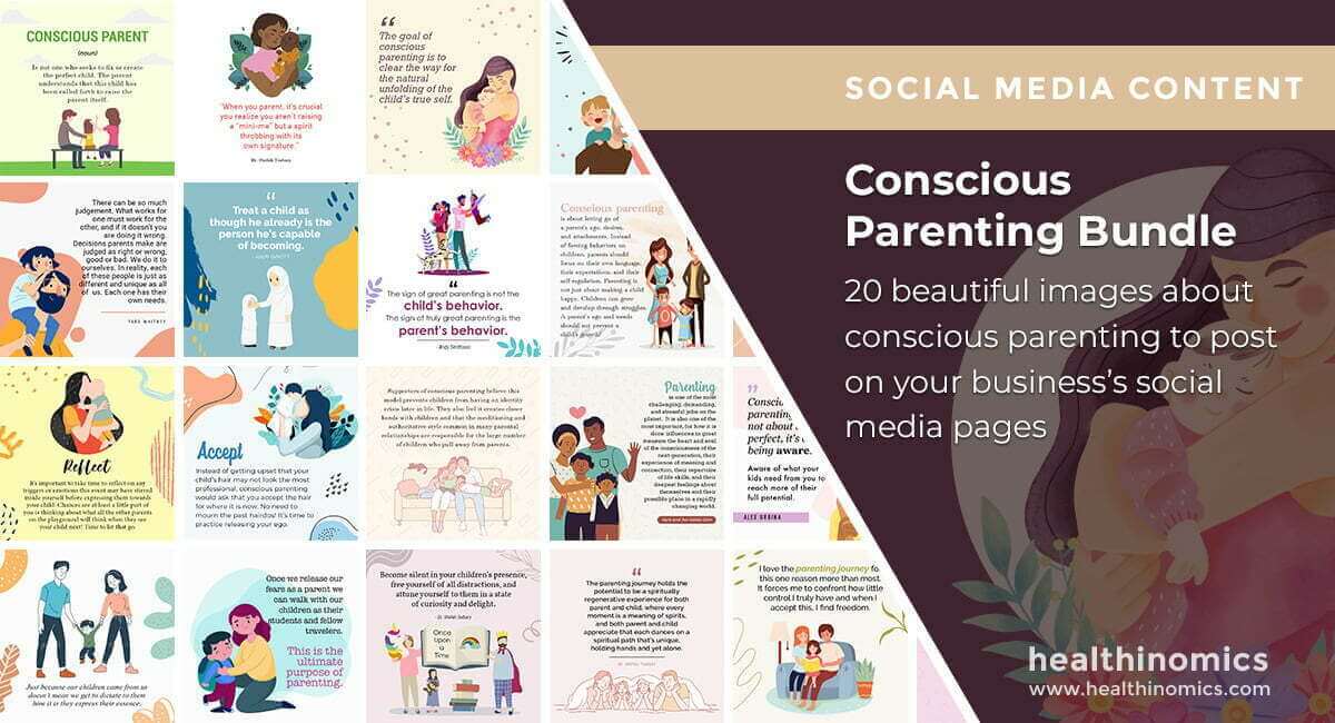 Social Media Images - Conscious Parenting Bundle | Healthinomics