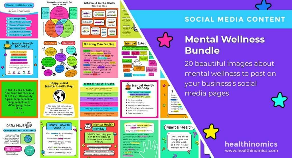 Social Media Images - Mental Wellness Bundle | Healthinomics