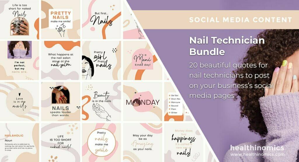 Social Media Images - Nail Technician Bundle | Healthinomics