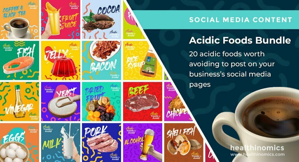 Social Media Images - Acidic Foods Bundle | Healthinomics
