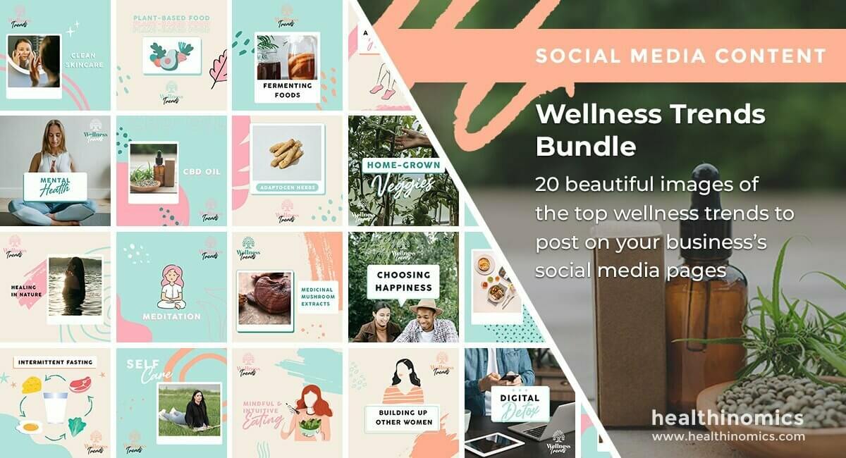 Social Media Images - Wellness Trends Bundle | Healthinomics