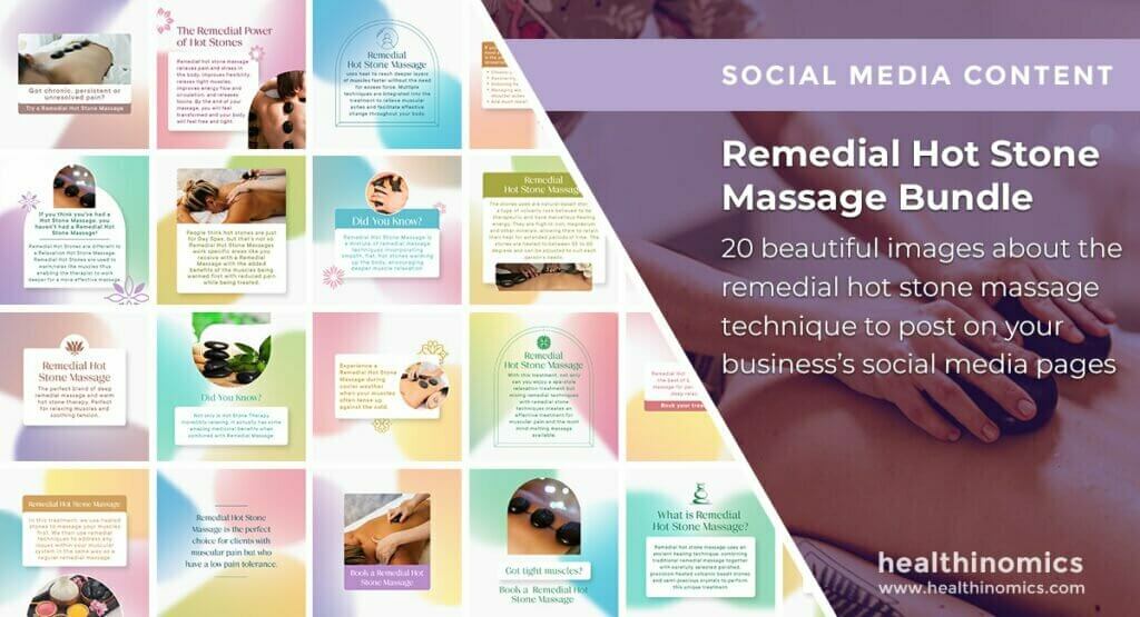 Social Media Images - Remedial Hot Stone Massage Bundle | Healthinomics