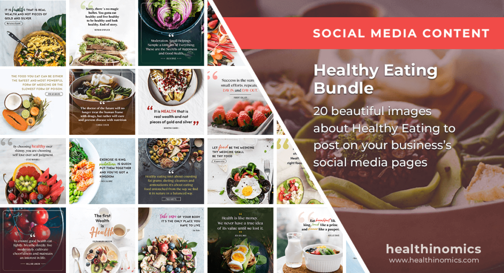 Social Media Images - Healthy Eating Bundle | Healthinomics