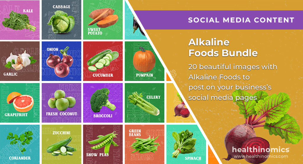 Social Media Images - Alkaline Foods Bundle | Healthinomics