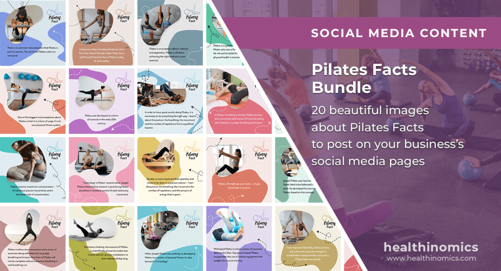 Social Media Images - Pilates Facts Bundle | By Healthinomics