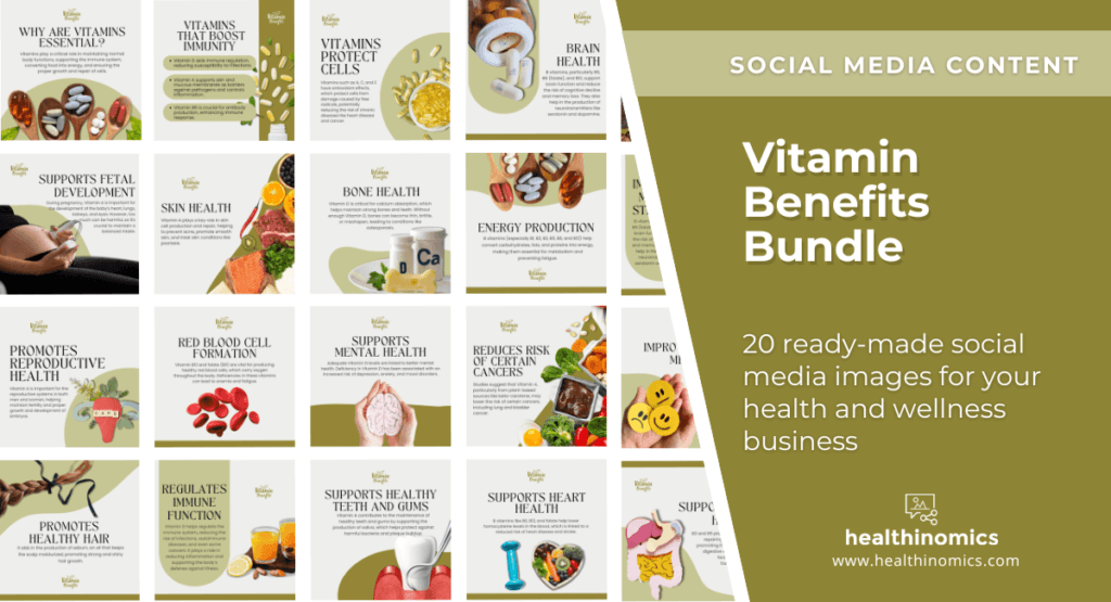 Social Media Images - VITAMIN BENEFITS BUNDLE | Healthinomics