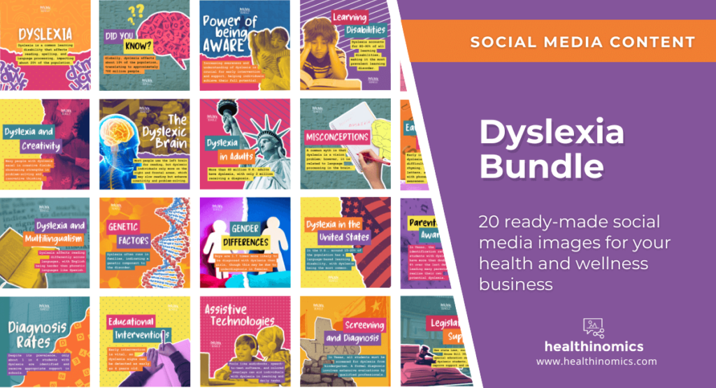 Social Media Images - DYSLEXIA BUNDLE | Healthinomics Social Media Images - DYSLEXIA BUNDLE | Healthinomics