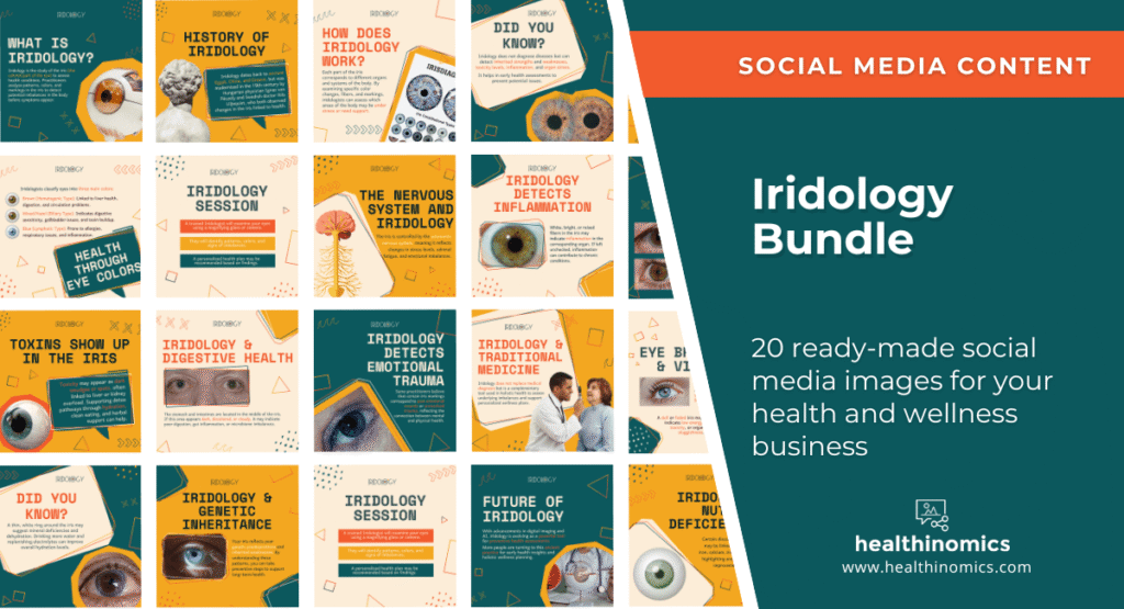 Social Media Images - IRIDOLOGY Social Media BUNDLE | Healthinomics