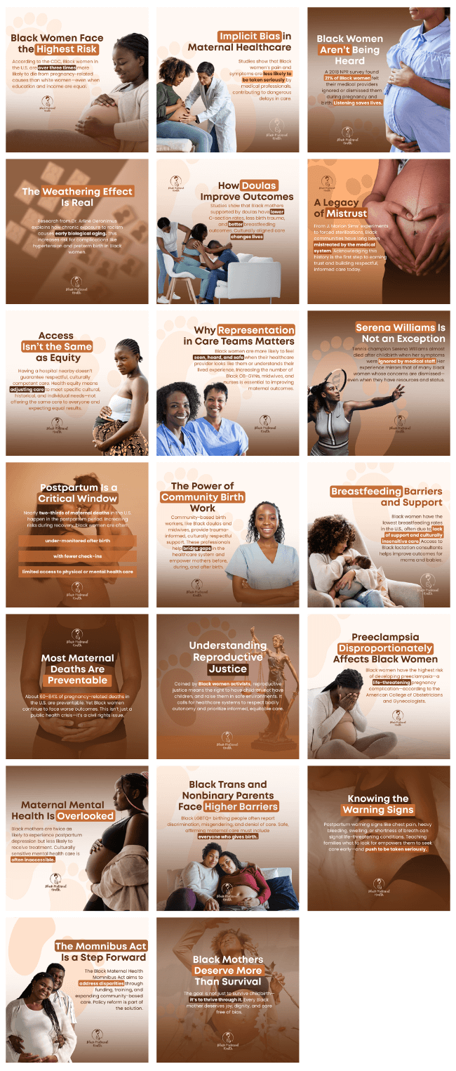 Social Media Preview Black Maternal Health Social Media Bundle Healthinomics