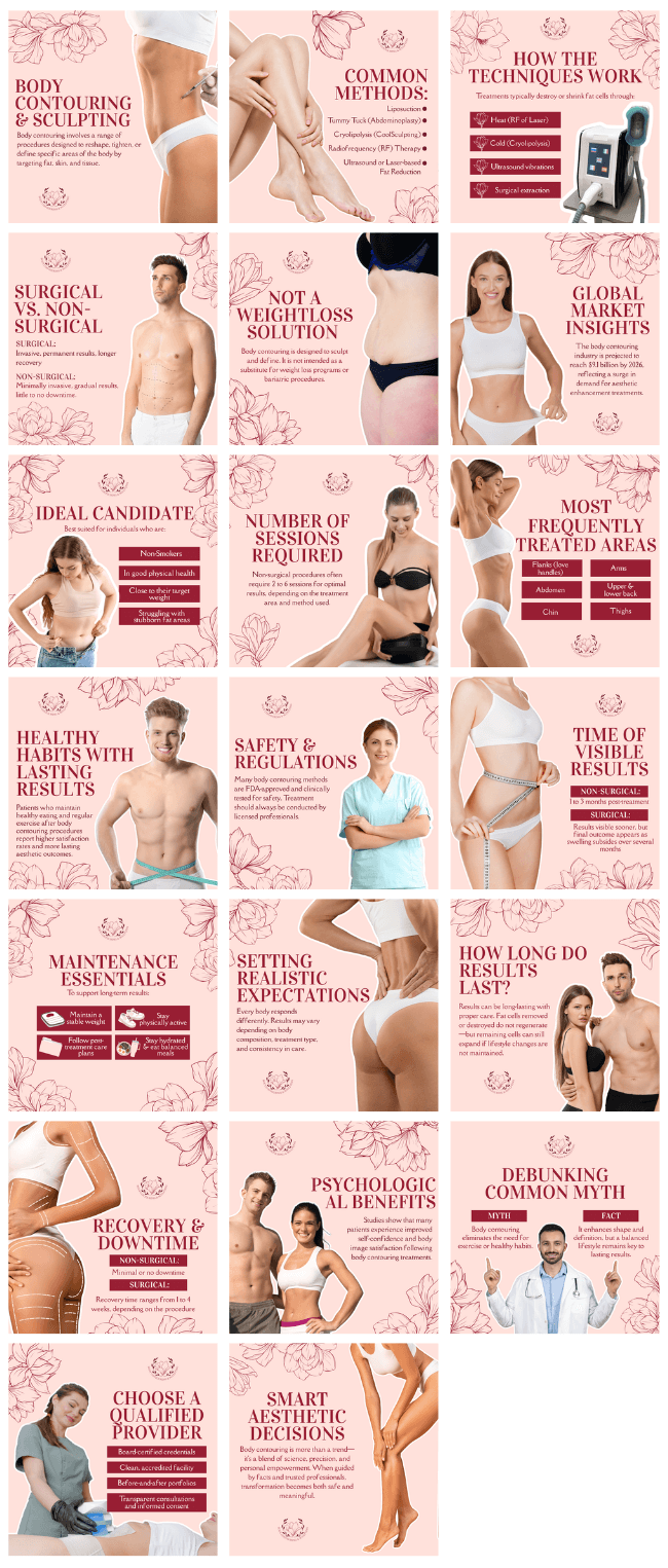 Social Media Preview Body Contouring And Sculpting Social Media Bundle Healthinomics