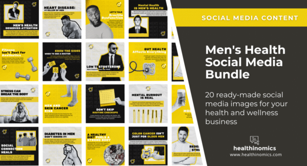 Men'S Health Social Media Bundle 3 Social Media Images - Men'S Health Bundle | Healthinomics