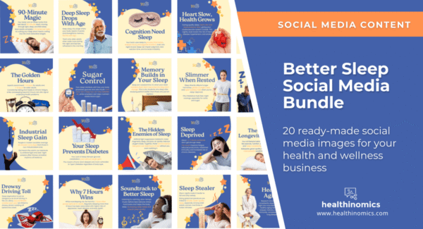 Social Media Images - Better Sleep Social Media Bundle | Healthinomics