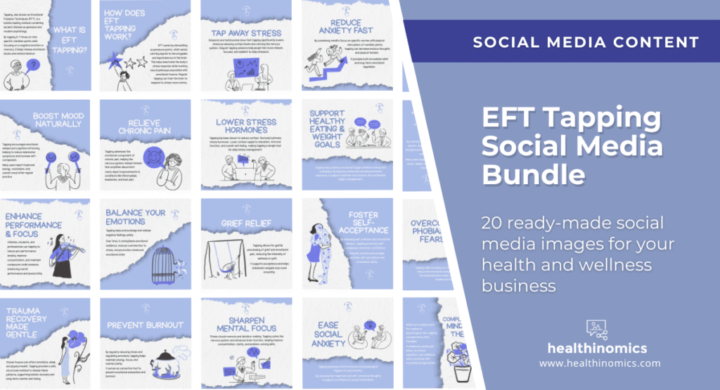 Social Media Images - EFT TAPPING SOCIAL MEDIA BUNDLE | Healthinomics