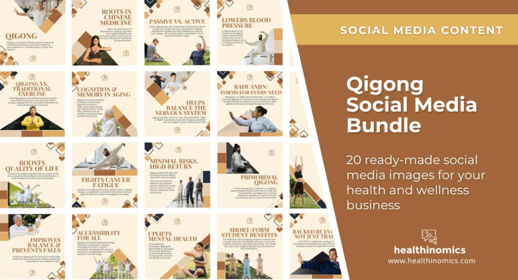 Social Media Images - QIGONG SOCIAL MEDIA BUNDLE | Healthinomics