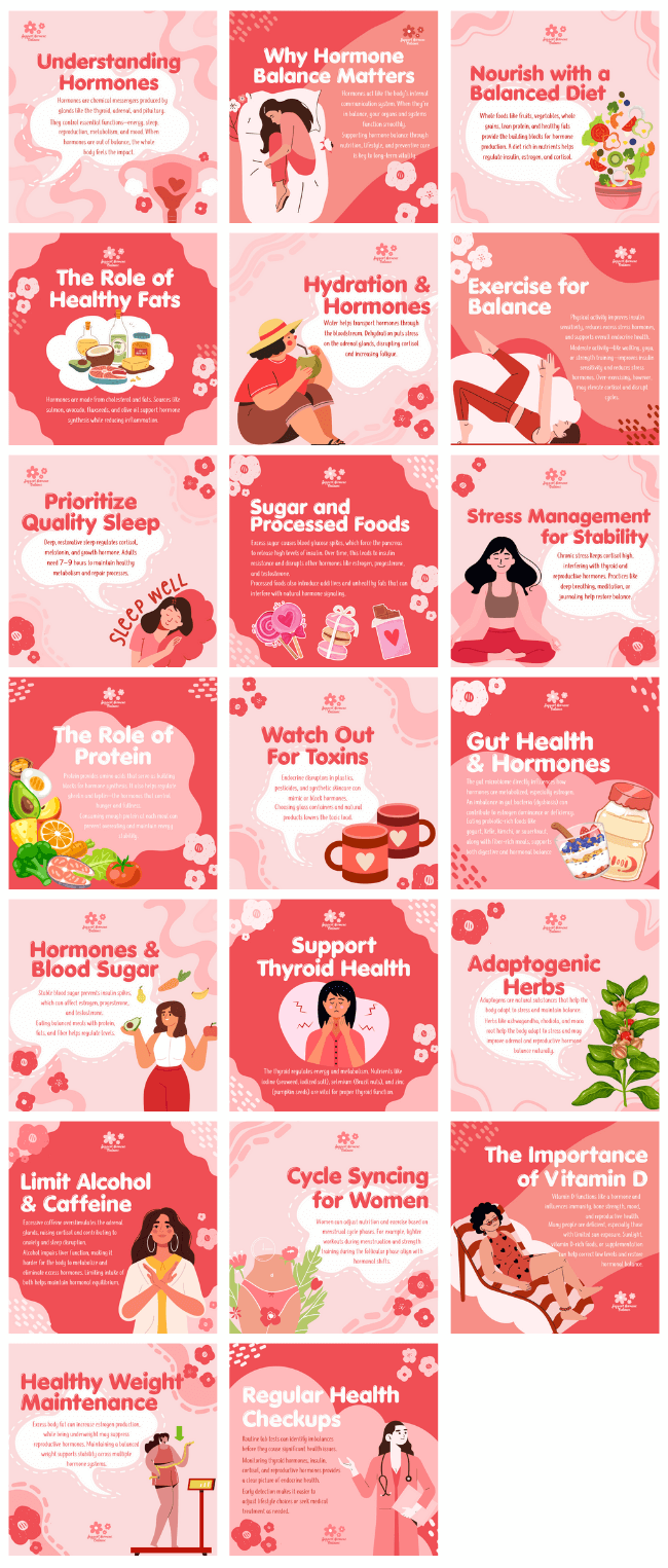 Social Media Preview Support Hormonal Balance Social Media Bundle Healthinomics